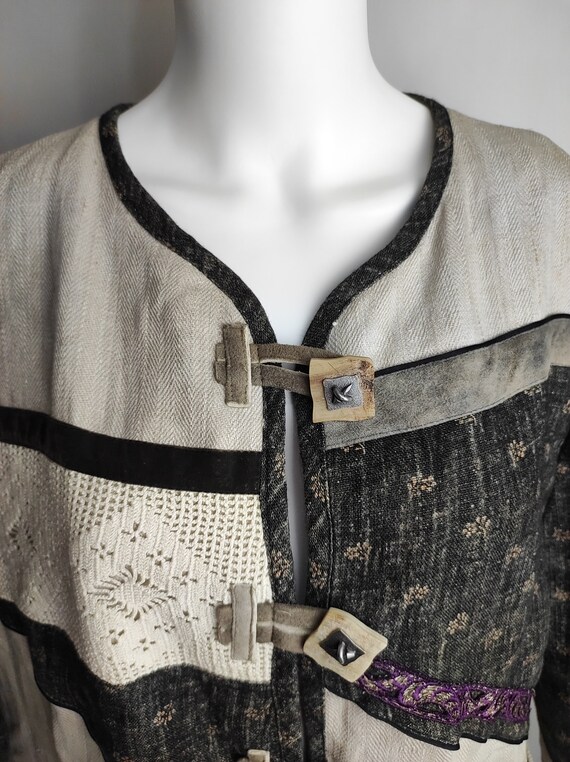 Dirndl Patchwork Jacket, Oktoberfest Trachten Jac… - image 3