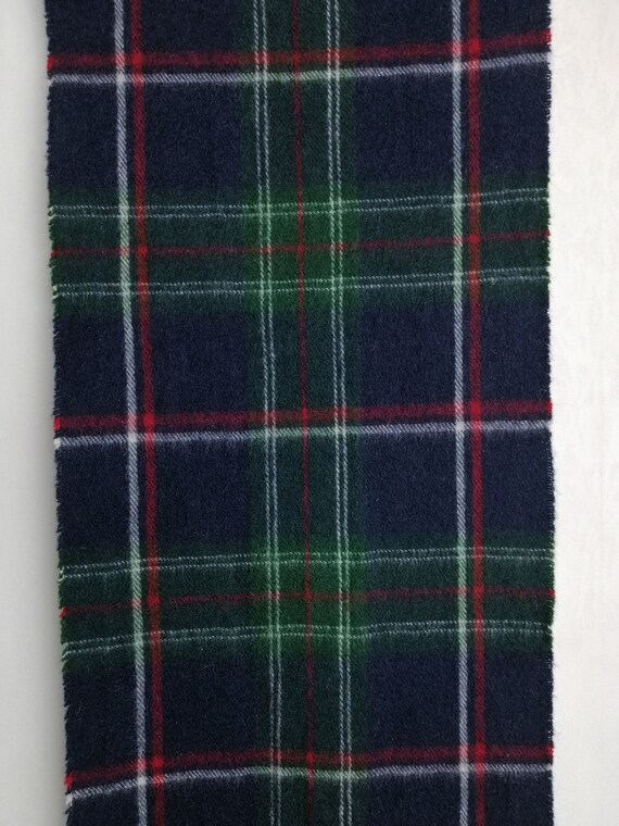FRED PERRY Wool Cashmere Scarf, Casual Plaid Long… - image 8