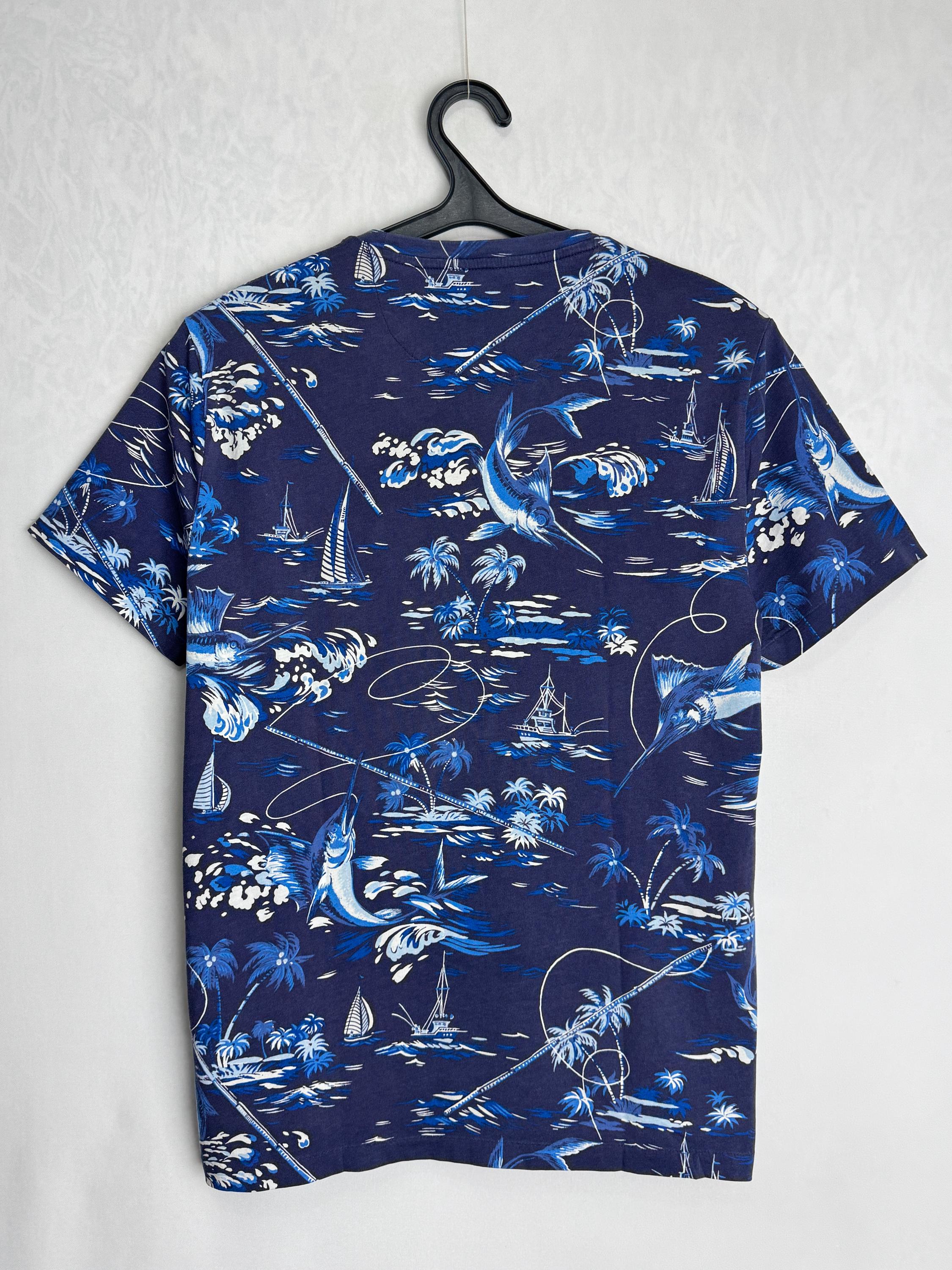 POLO RALPH LAUREN Cotton T-shirt, Hawaiian Nautical Print Beach
