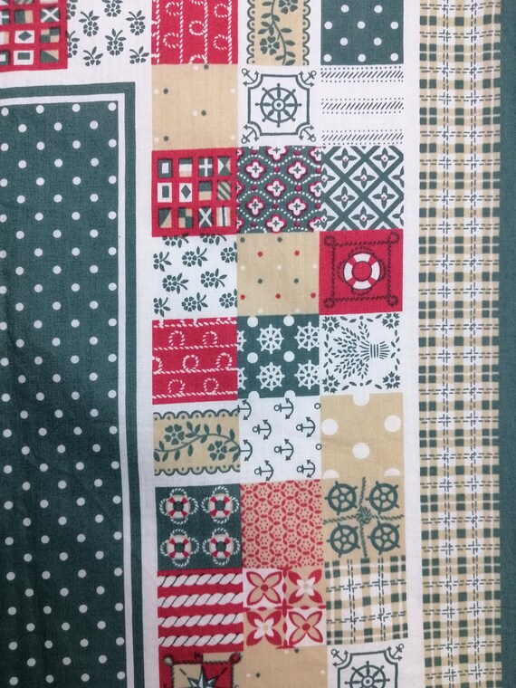 DONALDSON Cotton Scarf, Patchwork Pattern Neckerc… - image 8