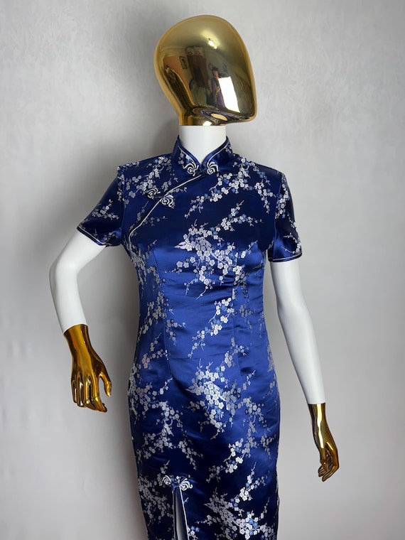 short oriental dress Mini Cheongsam, Modern Qipao dress, Chinese dress, short Qipao XXL / Green