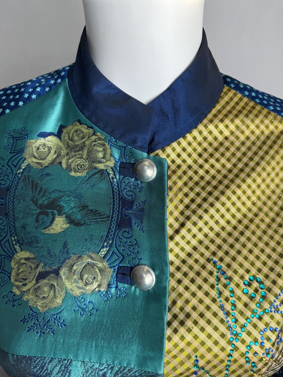 Austrian Floral Patchwork Jacket, Unique Trachten… - image 6