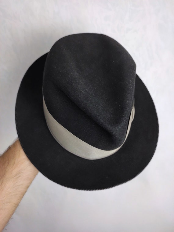 BORSALINO Vintage Fedora Hat, 60s Made In Italy H… - image 3
