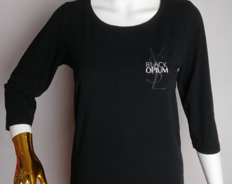 YVES SAINT LAURENT Uniform Big Logo T-shirt, Ysl Parfums Monogram