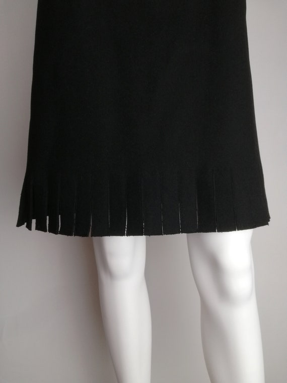 ALAÏA Wool Mini Skirt, Azzedine Alaia Winter 1986… - image 9