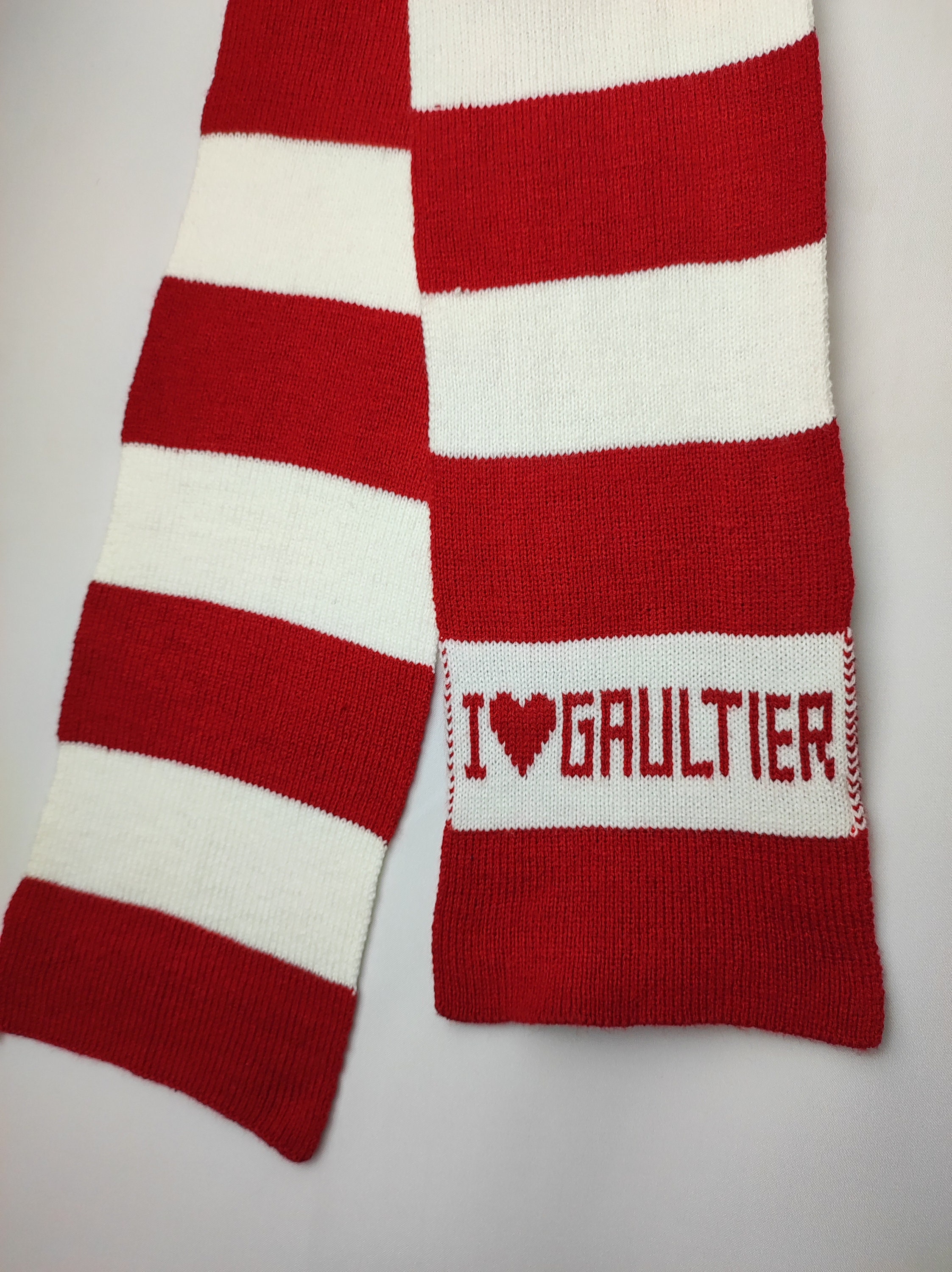 JEAN PAUL GAULTIER Scarf, Y2K Designer Muffler Scarf, I Love