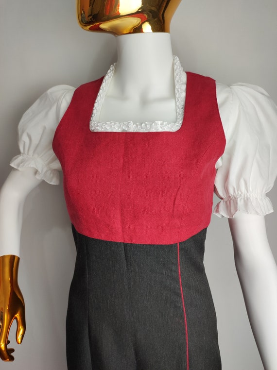 Linen Austrian Dress, Sleeveless Trachten Dress, … - image 7