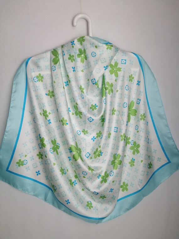 Sciarpa Quadrata In Seta Vintage 48x48 Pollici - Marrone, Donna, Usata In Buono Stato - Foto 2
