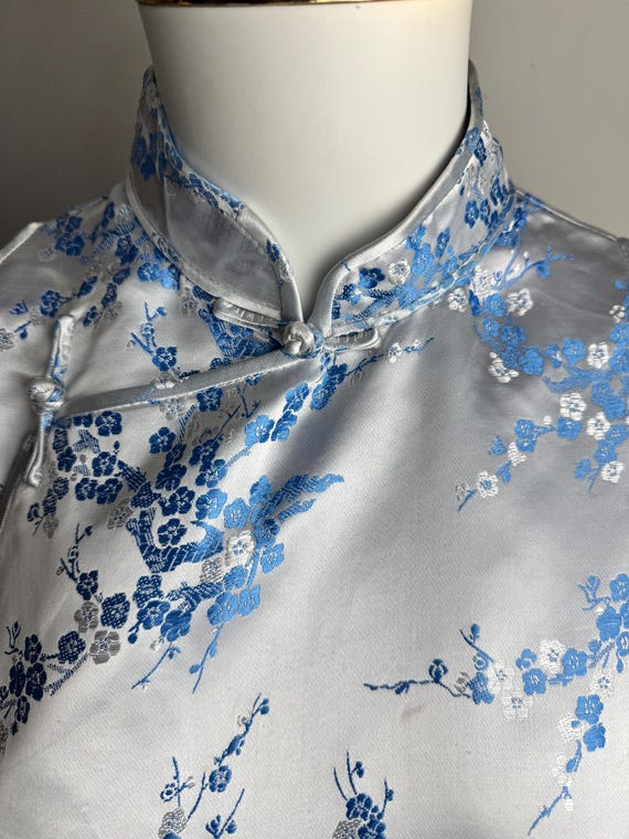 Camicetta Donna Elegante Con Ricamo Tradizionale Cinese, Maniche 3/4, In Lino - Perfetta Per L'estate, Stile Folklorico E Casual