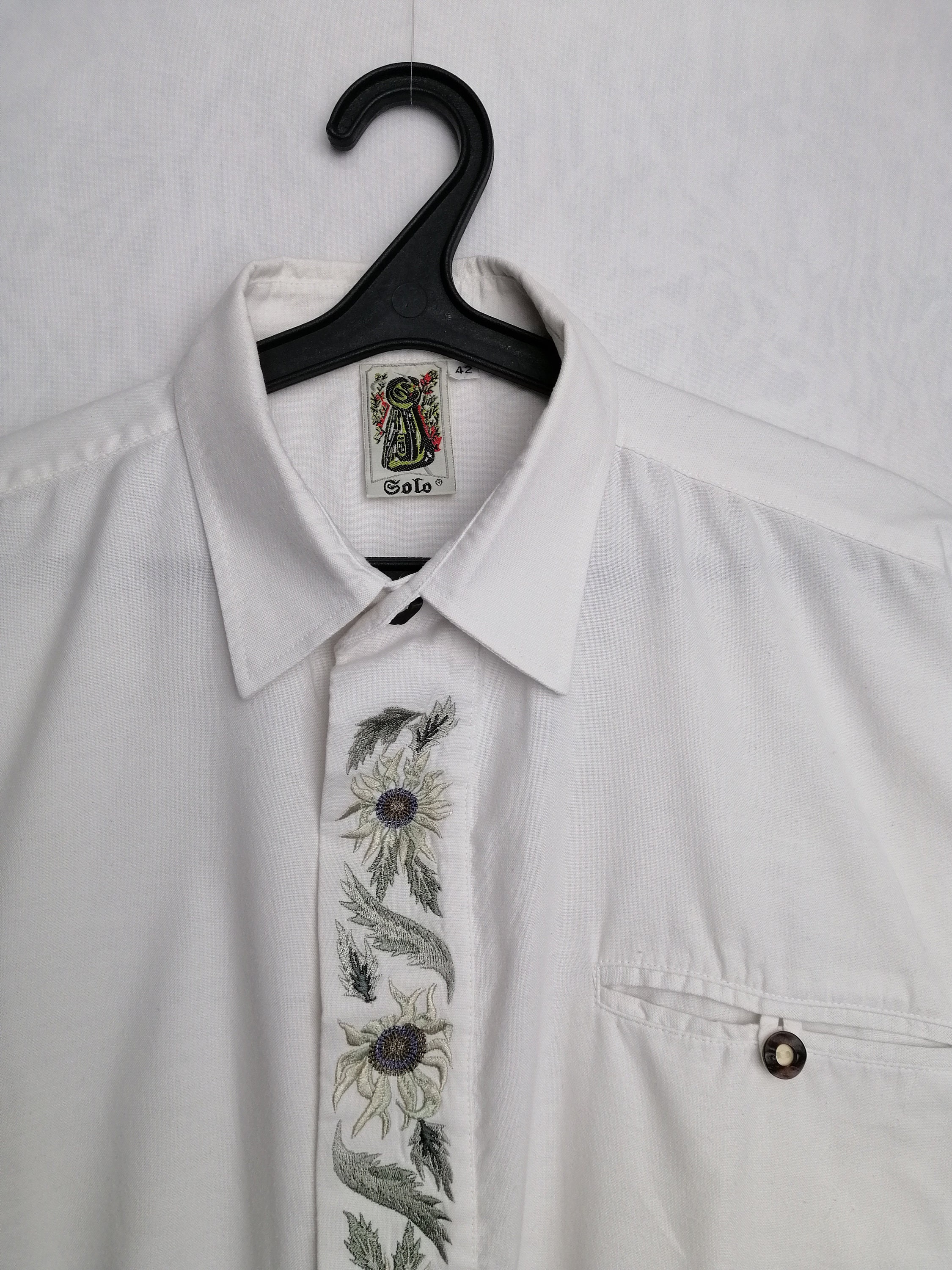 Trachten Mens Shirt Austrian Embroidered Shirt Traditional - Etsy