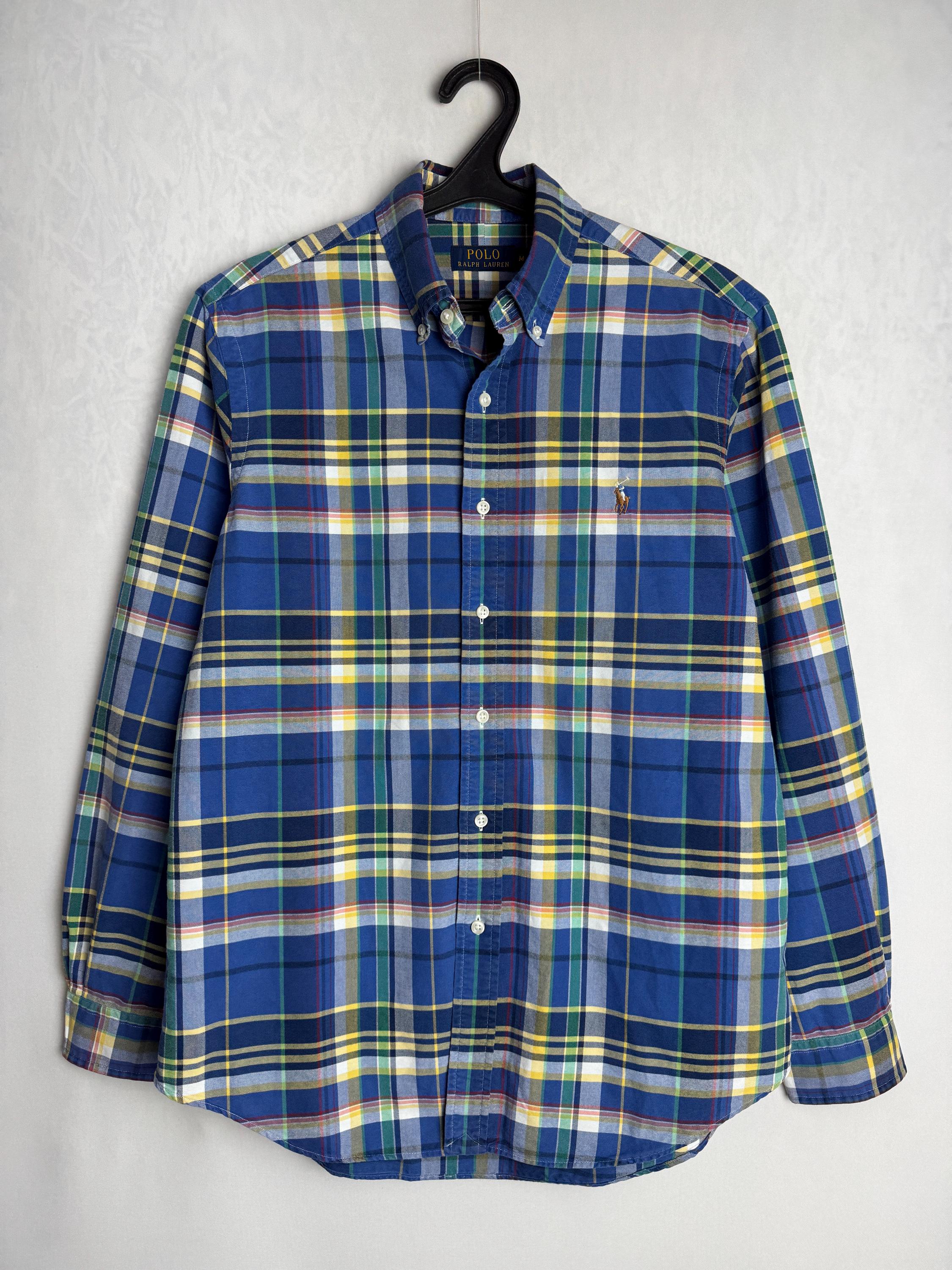 RALPH LAUREN Mens Plaid Shirt, Authentic Polo Cotton Shirt, Multicolor  Check Button Down, Classic Fit Long Sleeve Shirt, Oxford Casual Shirt - Etsy