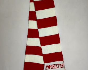 JEAN PAUL GAULTIER Scarf, Y2K Designer Muffler Scarf, I Love