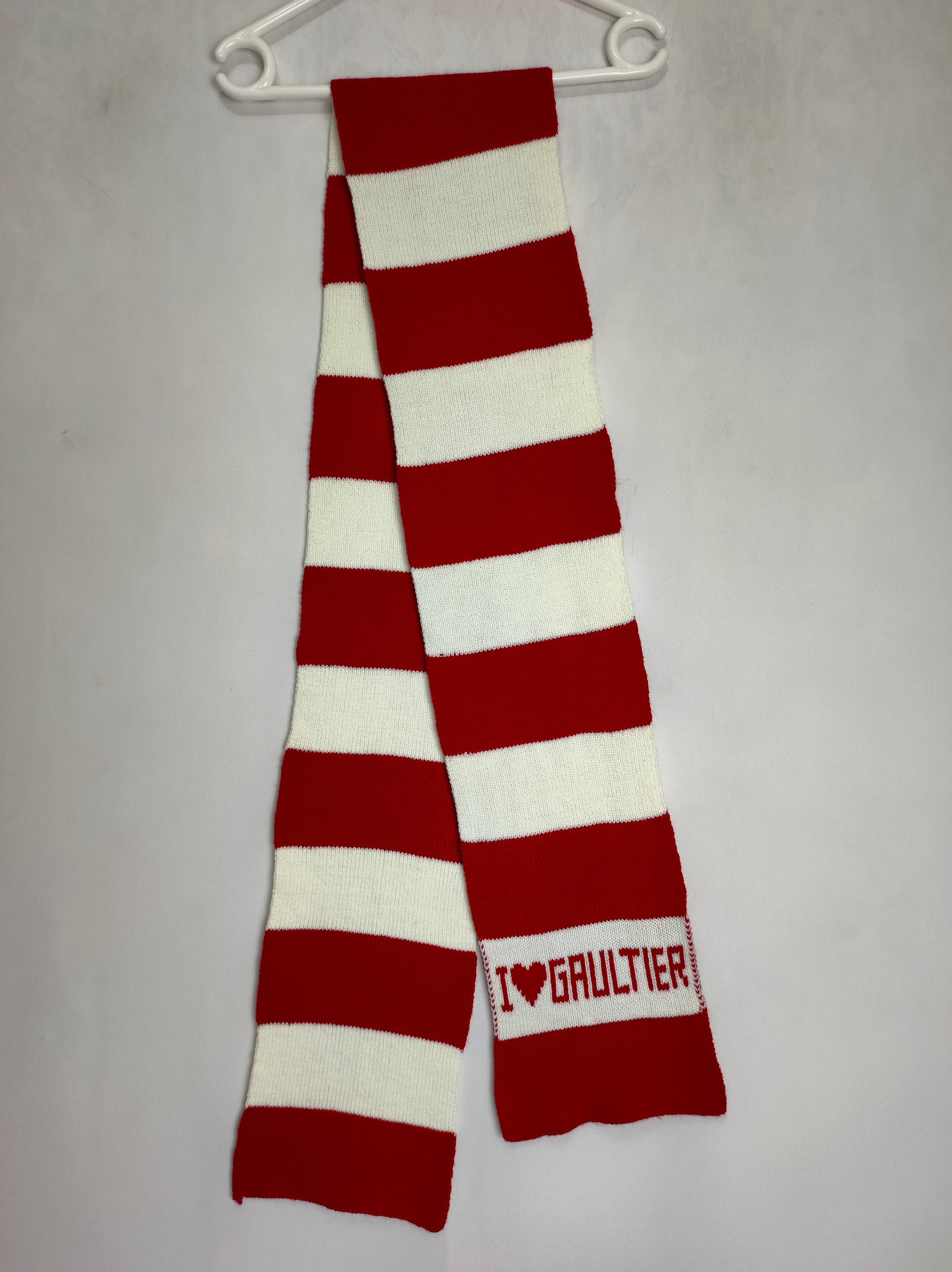 JEAN PAUL GAULTIER Scarf, Y2K Designer Muffler Scarf, I Love