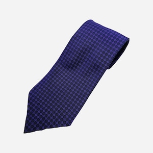 Gravata de seda PIERRE CARDIN, gravata com padrão geométrico, gravata masculina de bolinhas, gravata roxa índigo para ele, acessório de gravata clássica para presente