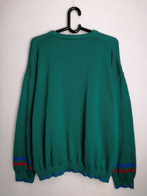 VINTAGE Mens Sweater 80s 90s Oversized Cotton Abs… - image 6