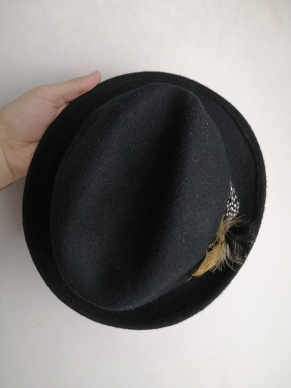 Austrian Wool Fedora, Tyrol Feather Felt Hat, Tra… - image 8