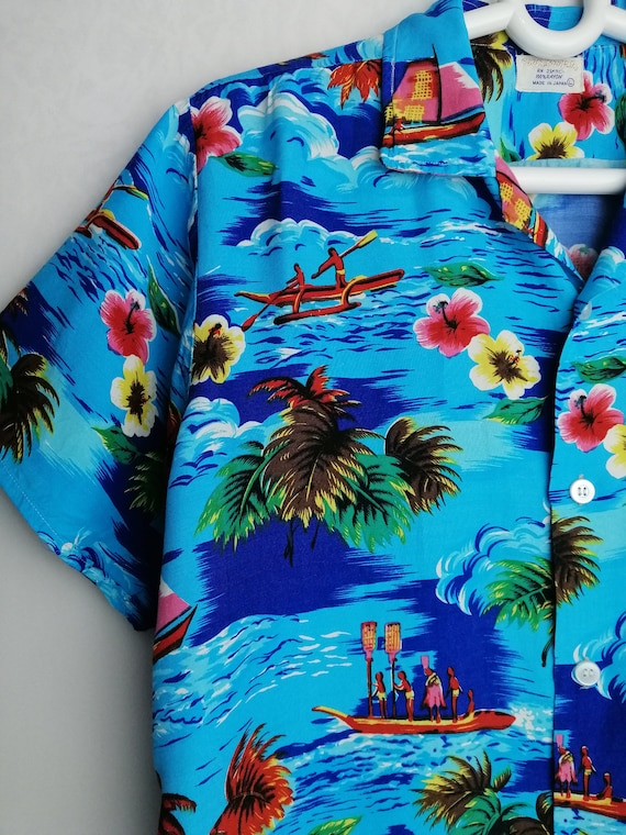 Men's Striped Floral Hawaiian Shirt - Casual Short Sleeve Button Down For Summer & Beach - View #3