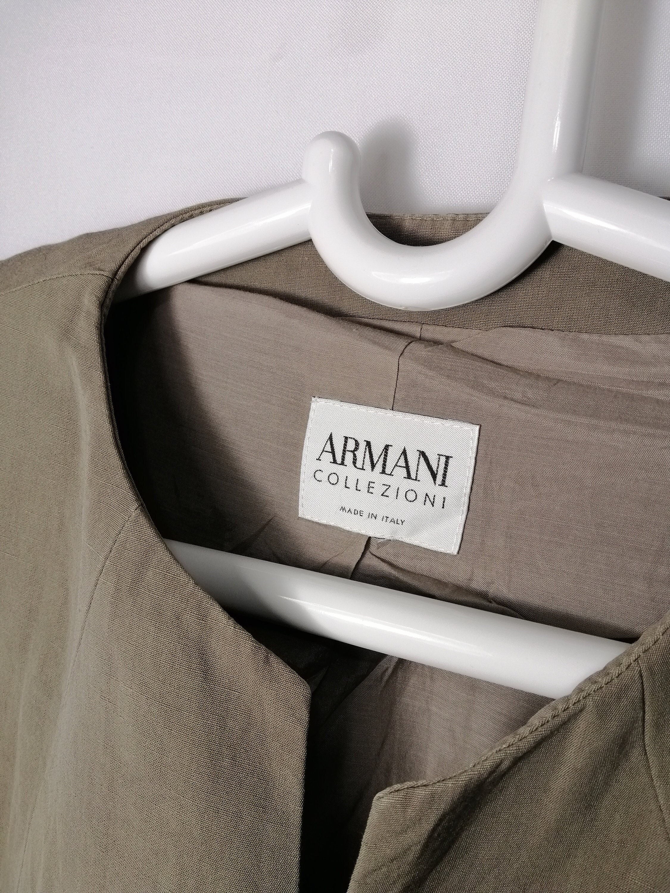 ARMANI Vintage Womens Jacket Linen Blazer 90s Giorgio Armani