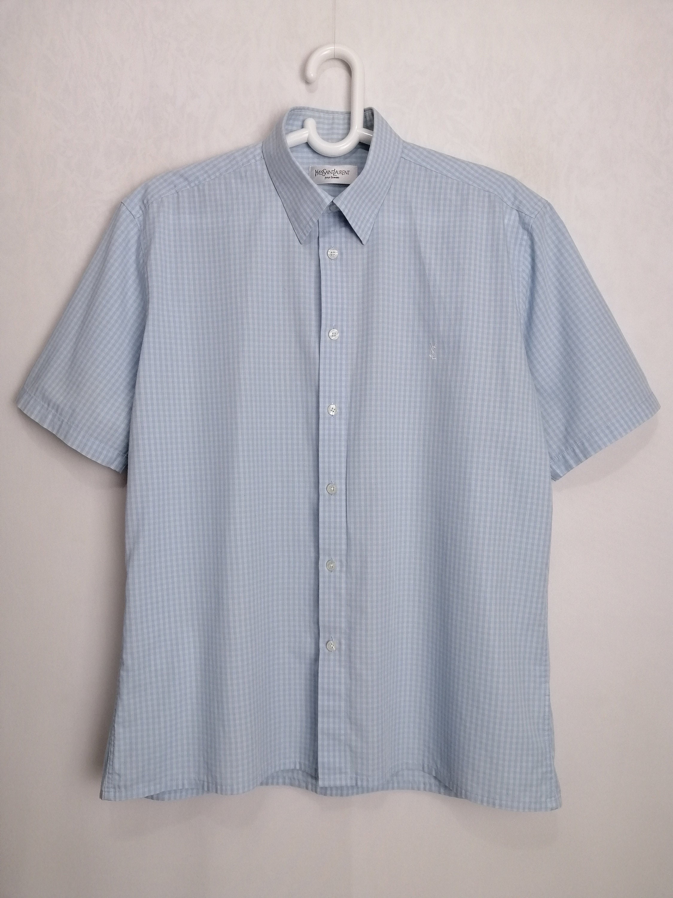 YVES SAINT LAURENT Mens Shirt 90s YSl Pour Homme Shirt - Etsy 日本