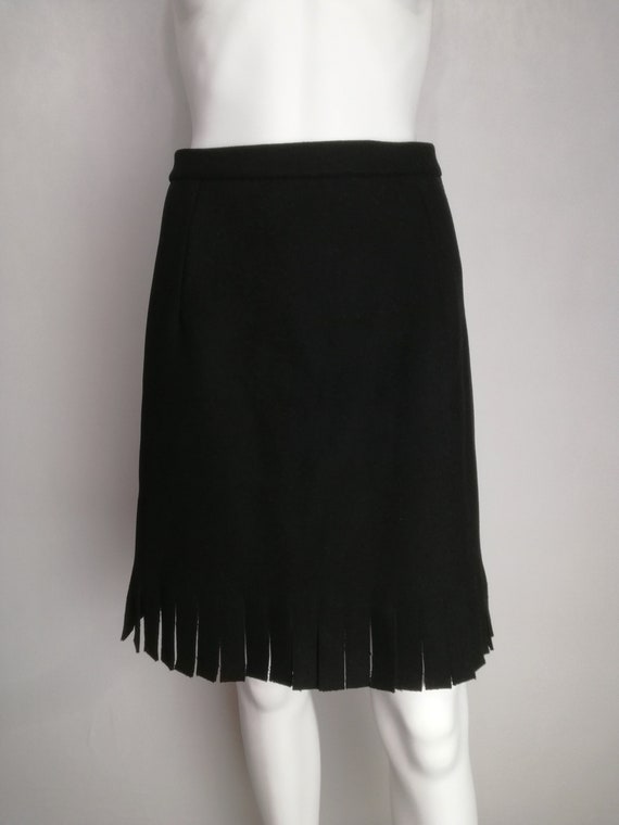 ALAÏA Wool Mini Skirt, Azzedine Alaia Winter 1986… - image 1