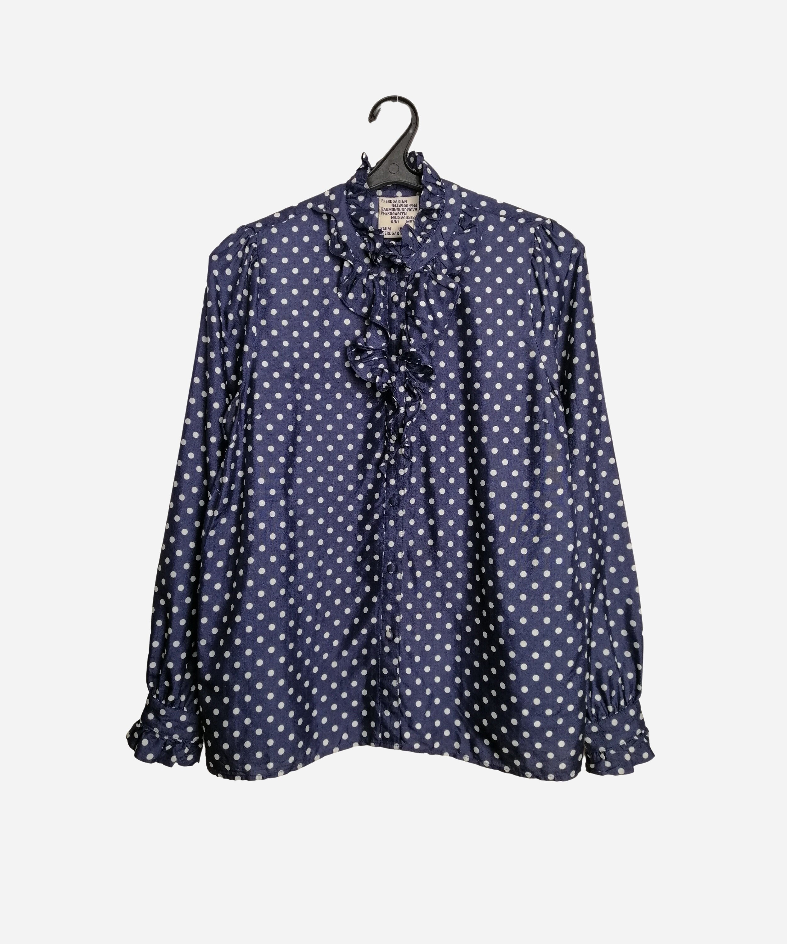long sleeve polka dot shirt