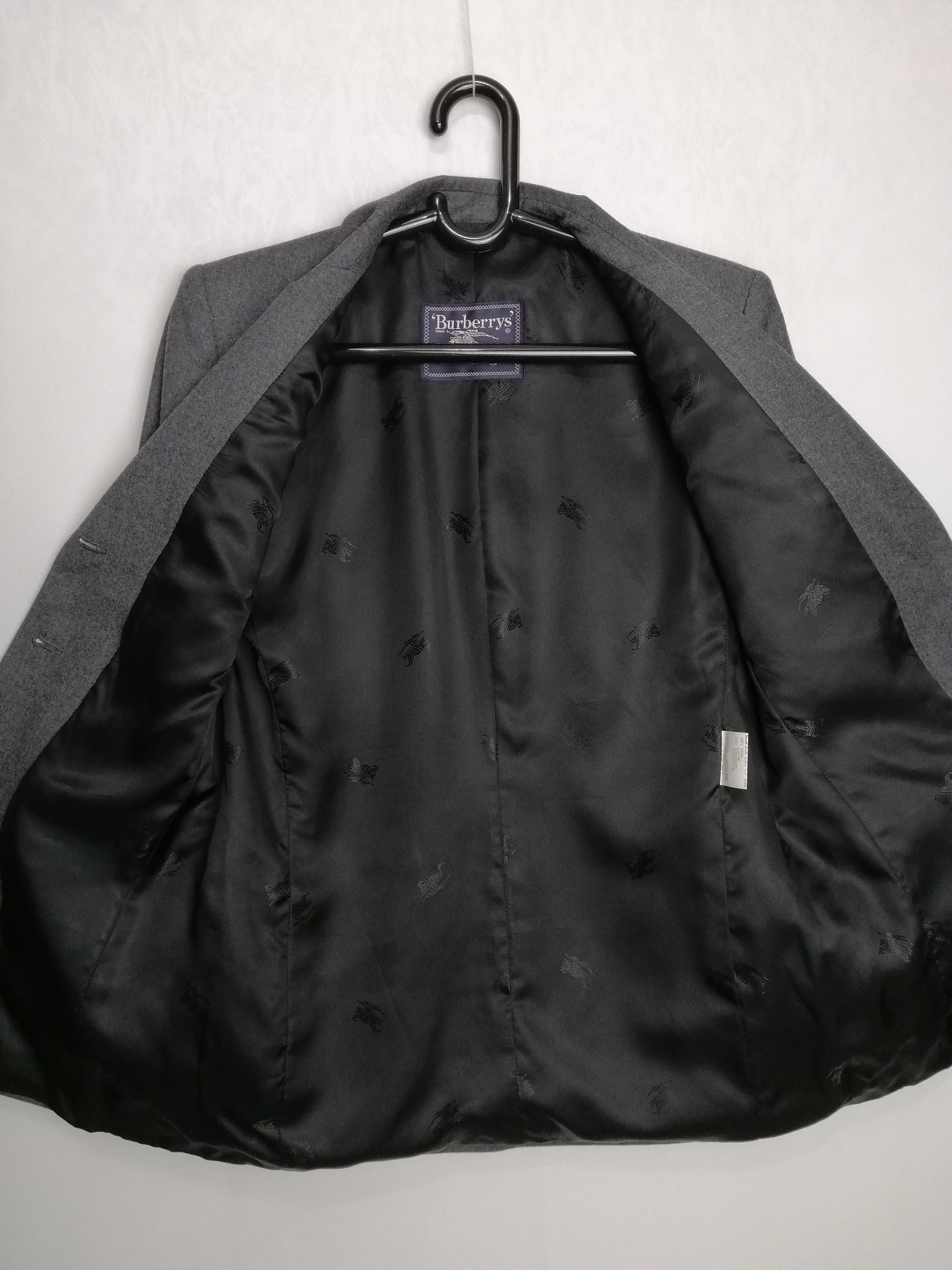 BURBERRYS Vintage Womens Blazer 80s Burberry of London Wool 