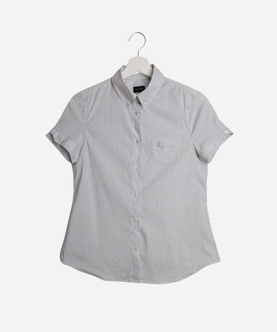 Oxford Jeans  Camisa estampada manga corta para mujer