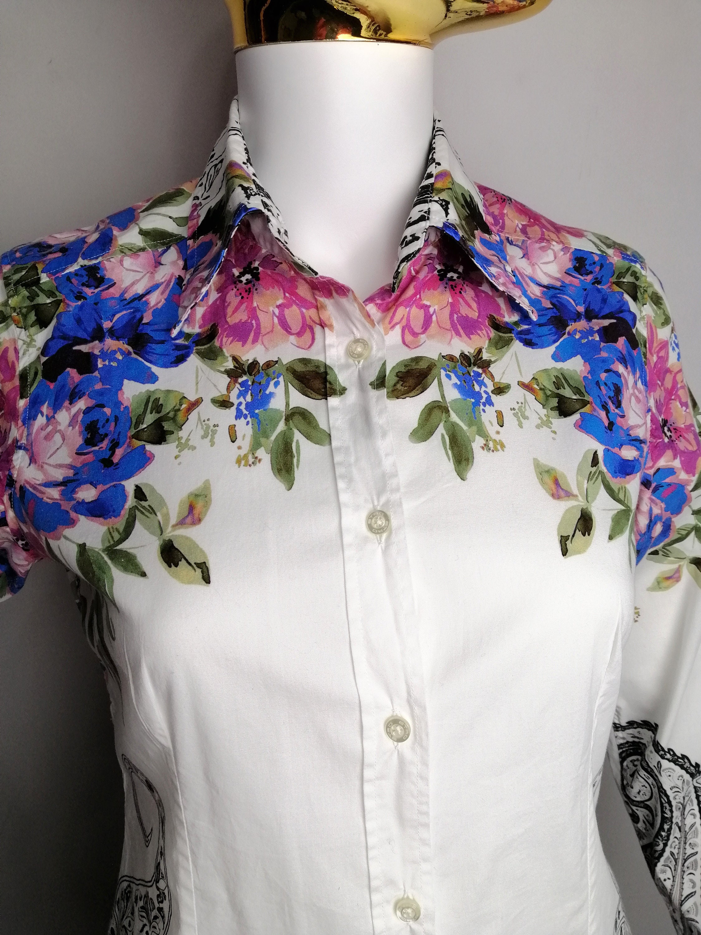 トップス made in italy silk100 ETRO tops bg Italy Silk100 ETRO Tops Bg | eBay