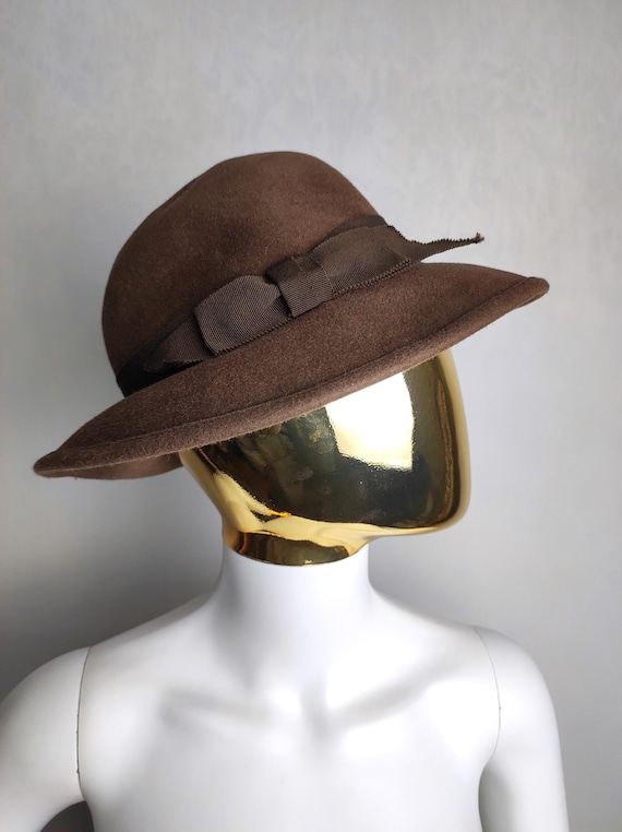 Felt Fedora Hats Women display picture 3
