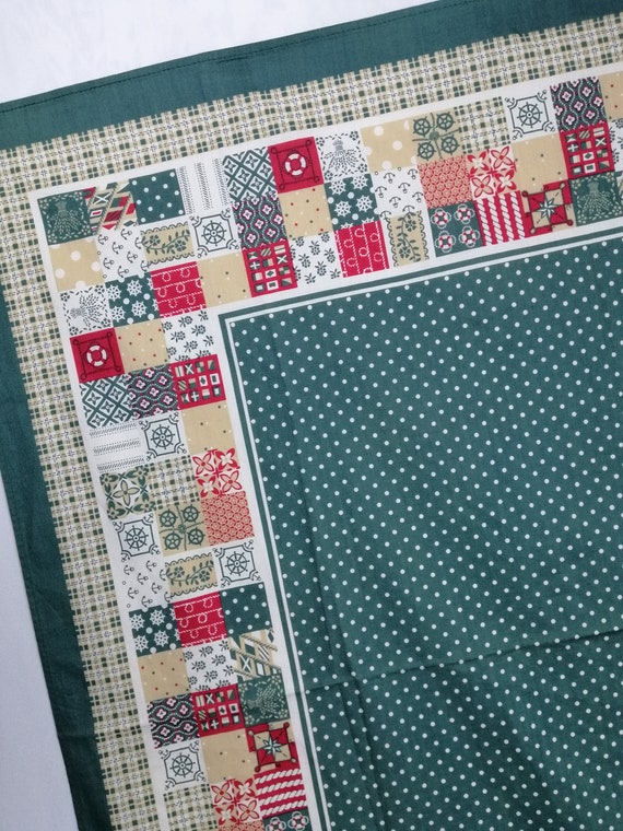 DONALDSON Cotton Scarf, Patchwork Pattern Neckerc… - image 5