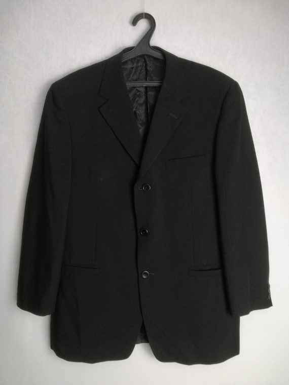 VERSACE CLASSIC V2 Wool Jacket, 90s Gianni Versace Suit Jacket, Men Black Formal Blazer, Vintage Designer Sport Coat, Made in Italy, Size 52 - Etsy VERSACE CLASSIC V2 Wool Jacket, 90s Gianni Versace Suit Jacket, Men Black Formal Blazer, Vintage Designer Sport Coat, Made in Italy, Size 52 - Etsy