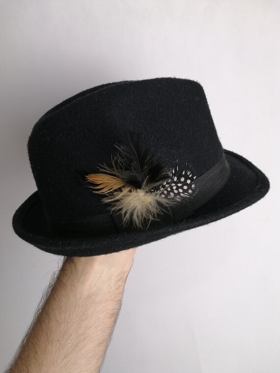 Austrian Wool Fedora, Tyrol Feather Felt Hat, Tra… - image 7