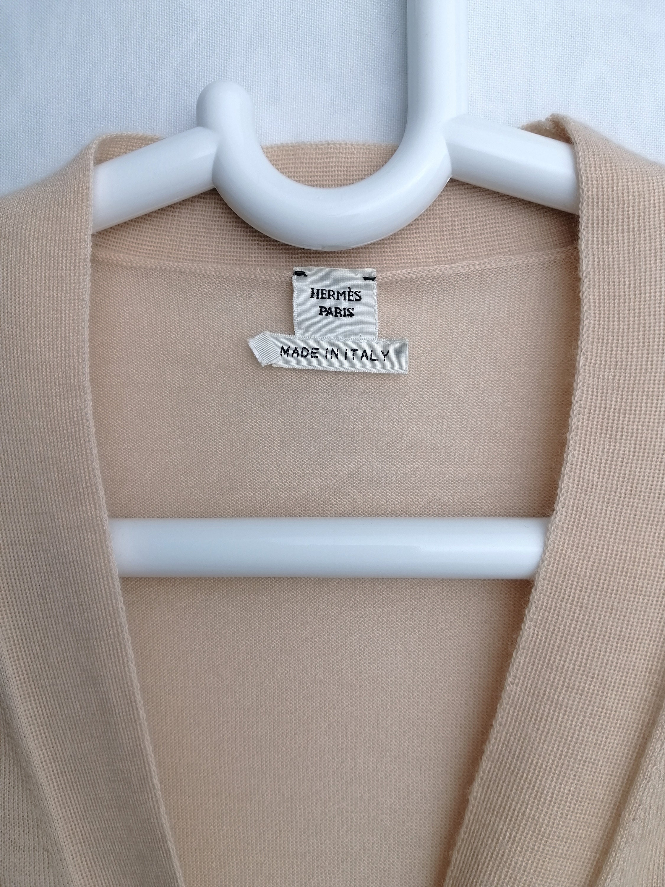 90s HERMES Vintage カーディガン Vintage 1990s Hermes Silk Knit Cardigan - Raleigh Vintage