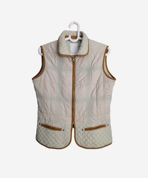 ESCADA SPORT Vintage Womens Quilted Down Vest Des… - image 1