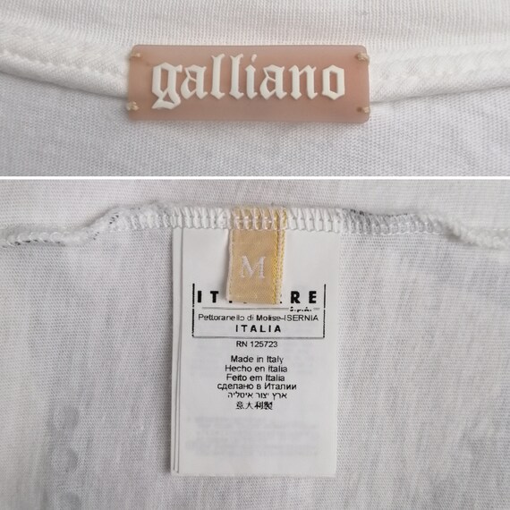 JOHN GALLIANO Gazette Vintage T-shirt, 2000s News… - image 3