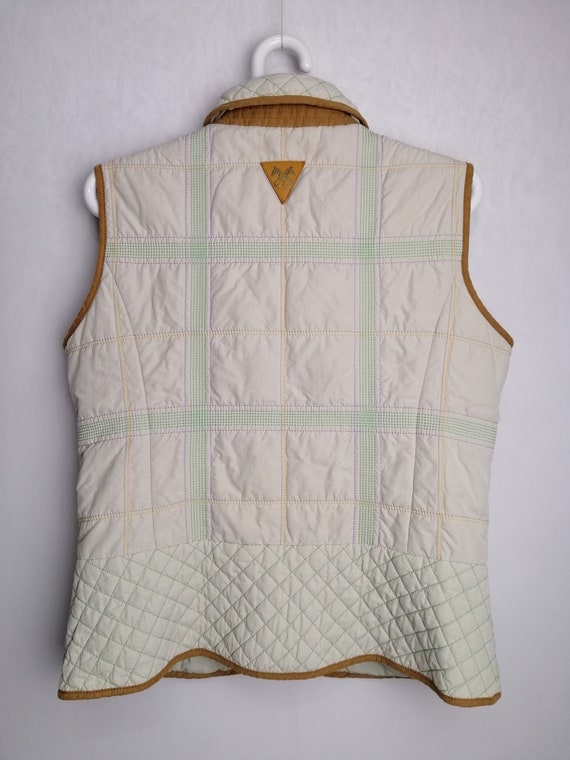 ESCADA SPORT Vintage Womens Quilted Down Vest Des… - image 3