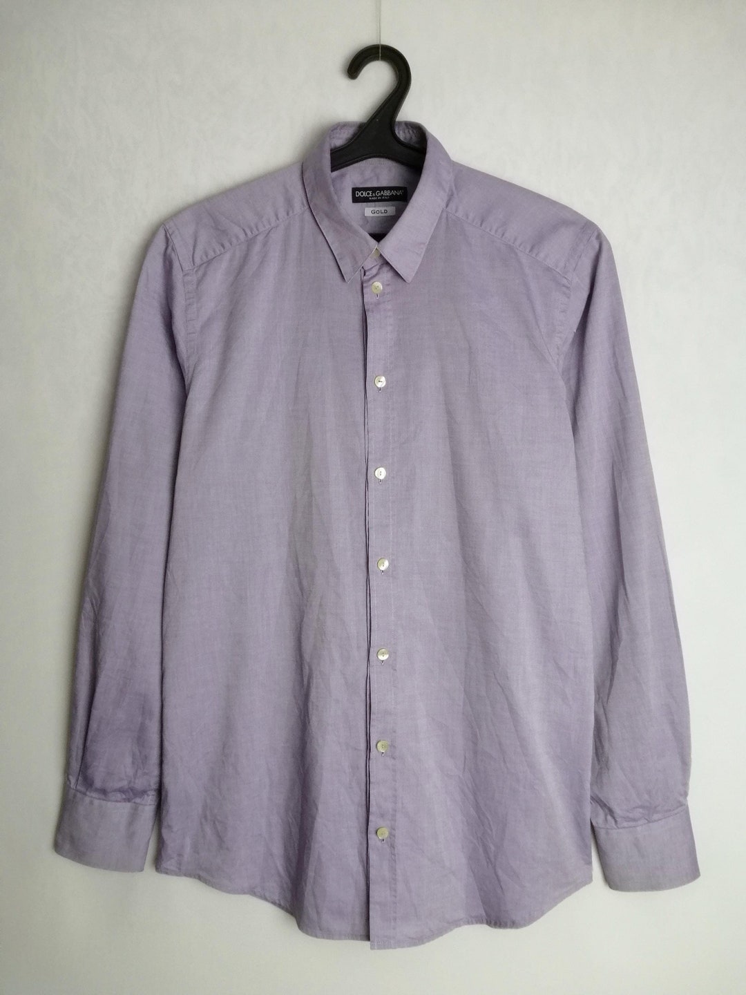 DOLCE & GABBANA Mens Cotton Shirt, Italian Designer Button up Shirt,  Authentic D and G Minimalist Shirt, Y2K DG Long Sleeve Oxford Shirt, S -  Etsy