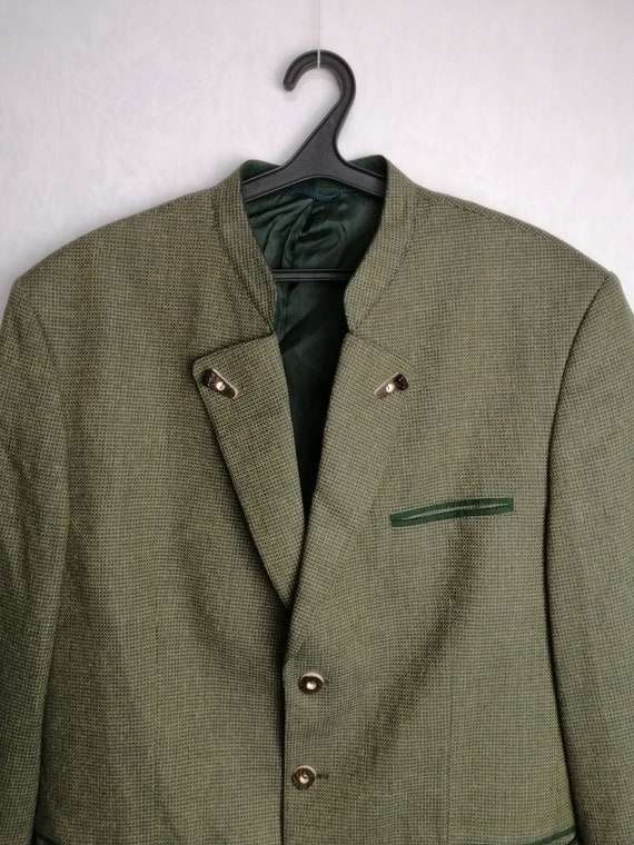 Mens Trachten Jacket, Austrian Wool & Silk Jacket… - image 2