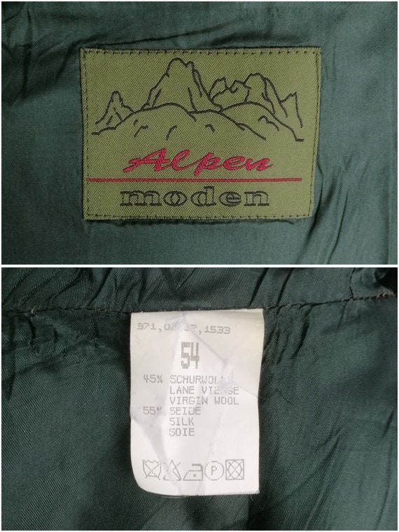 Mens Trachten Jacket, Austrian Wool & Silk Jacket… - image 5