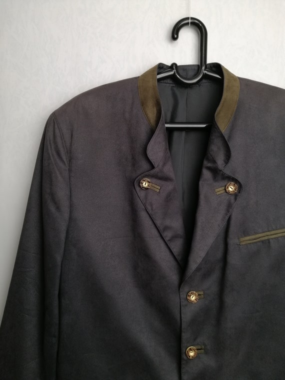 VINTAGE Hombre Trachten Chaqueta Tradicional Austriaca Dirndl Etsy España