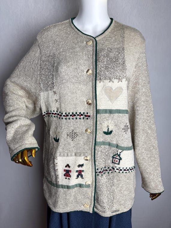 GIESSWEIN Scenic Embroidery Cardigan, Traditional Austrian Dirndl