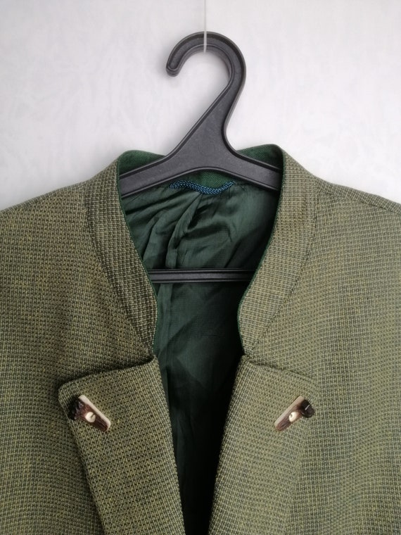 Mens Trachten Jacket, Austrian Wool & Silk Jacket… - image 6