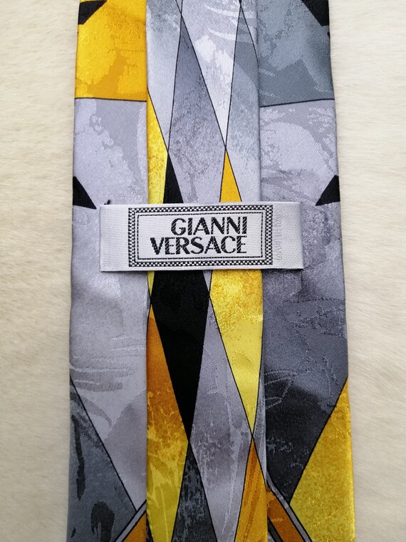 GIANNI VERSACE Silk Tie, 90s Vintage Versace Neck… - image 2