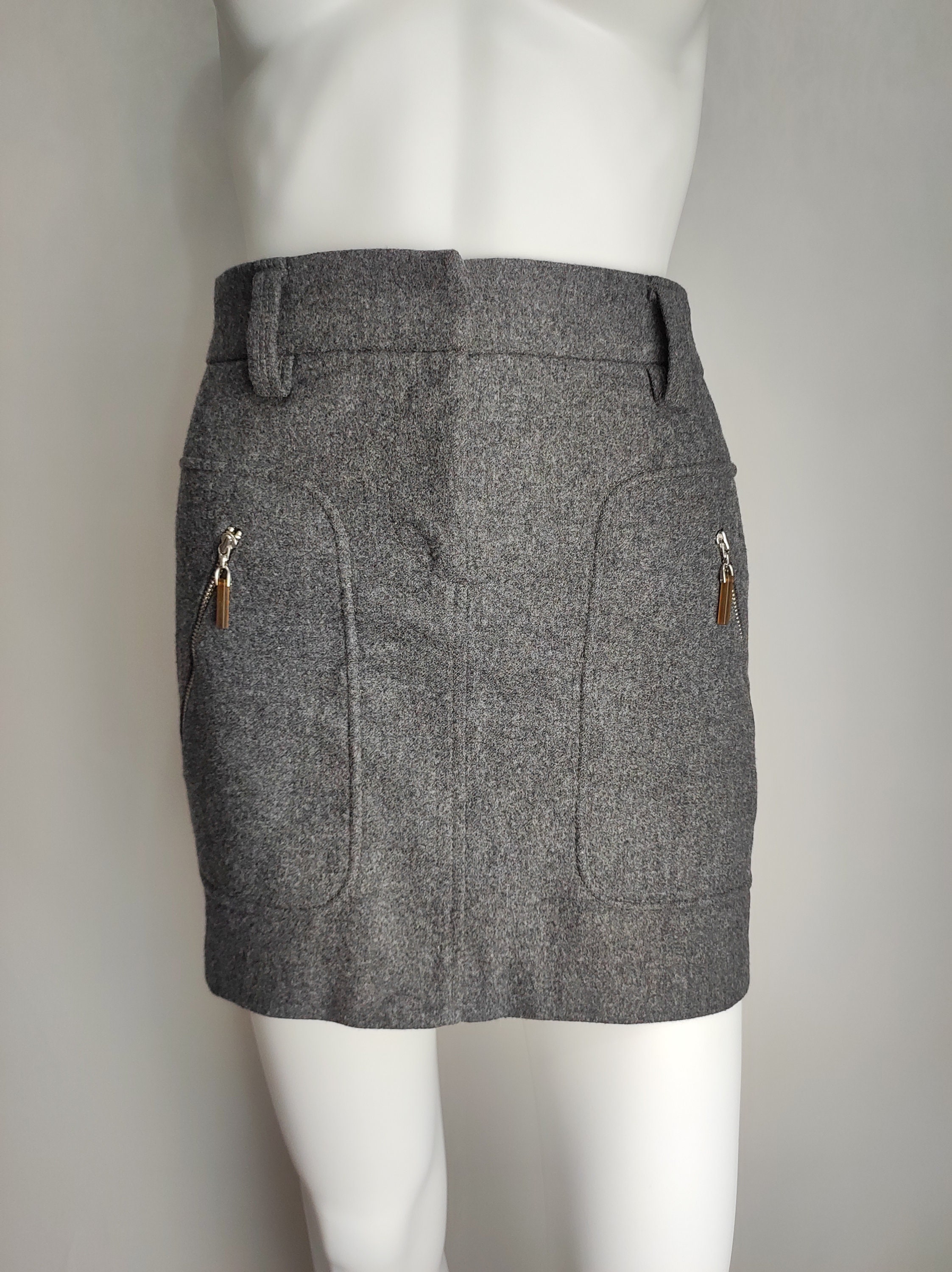 GUNEX by BRUNELLO CUCINELLI Wool Skirt, Italian Designer