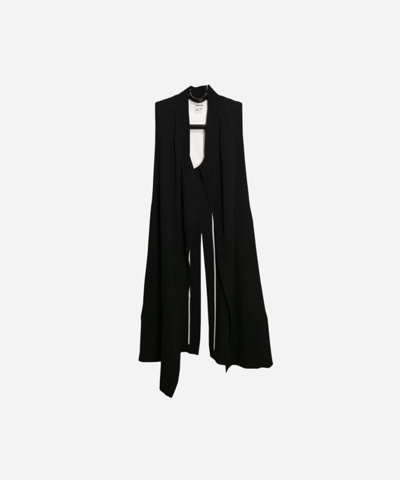 HELMUT LANG Vintage Womens Sleeveless Long Vest Bl