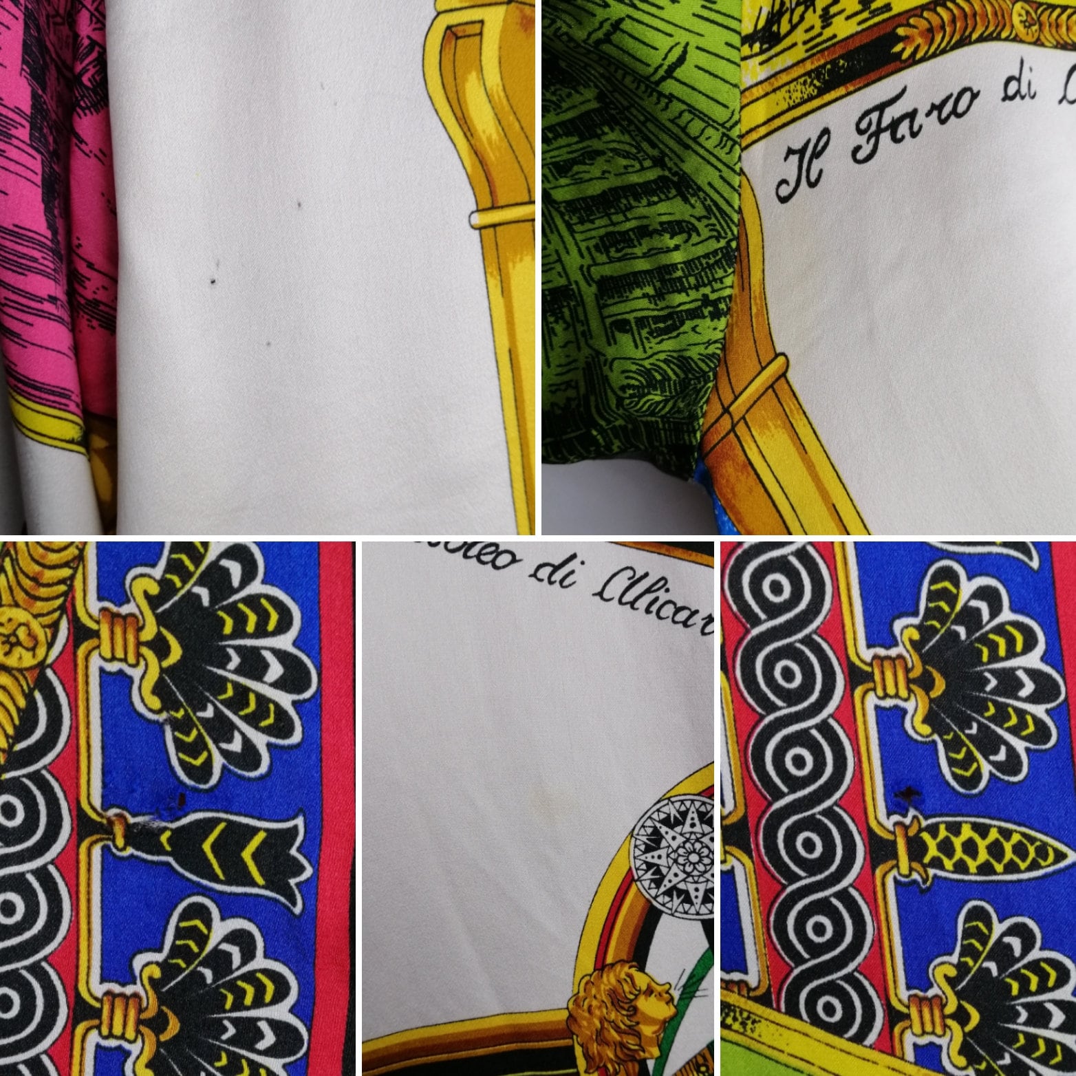 GIANNI VERSACE Silk Shirt, SS 1993 Versace Blouse, Baroque Print