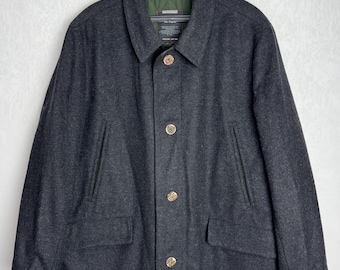 ジャケット・アウター 80s 90s SCHNEIDERS loden wool wide coat SCHNEIDERS Wool Cashmere Coat, Mens Austrian Navy Loden Jacket