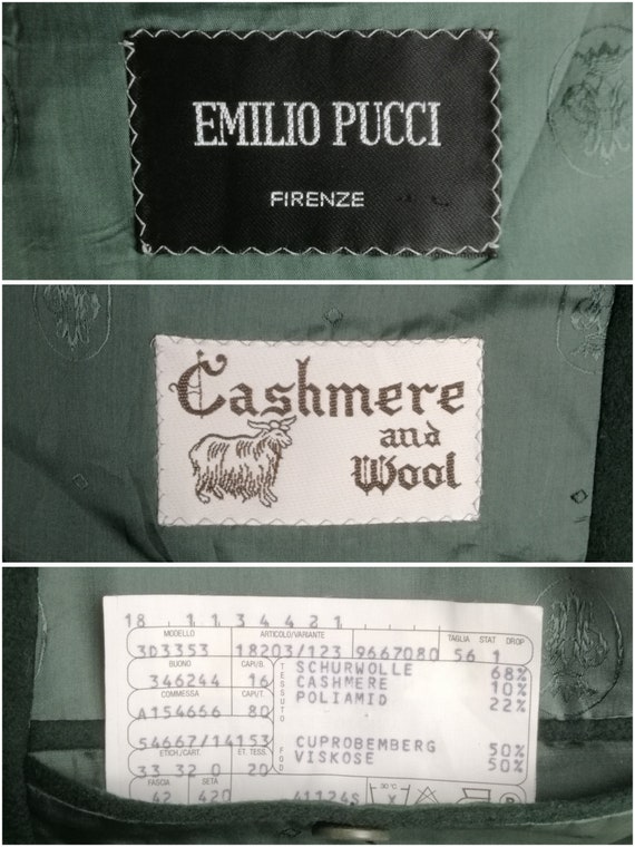 EMILIO PUCCI Suit Jacket, Mens Wool & Cashmere Bl… - image 5