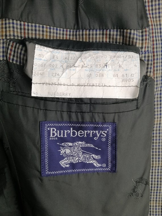 BURBERRYS Vintage Mens Blazer 80s Authentic Burbe… - image 4