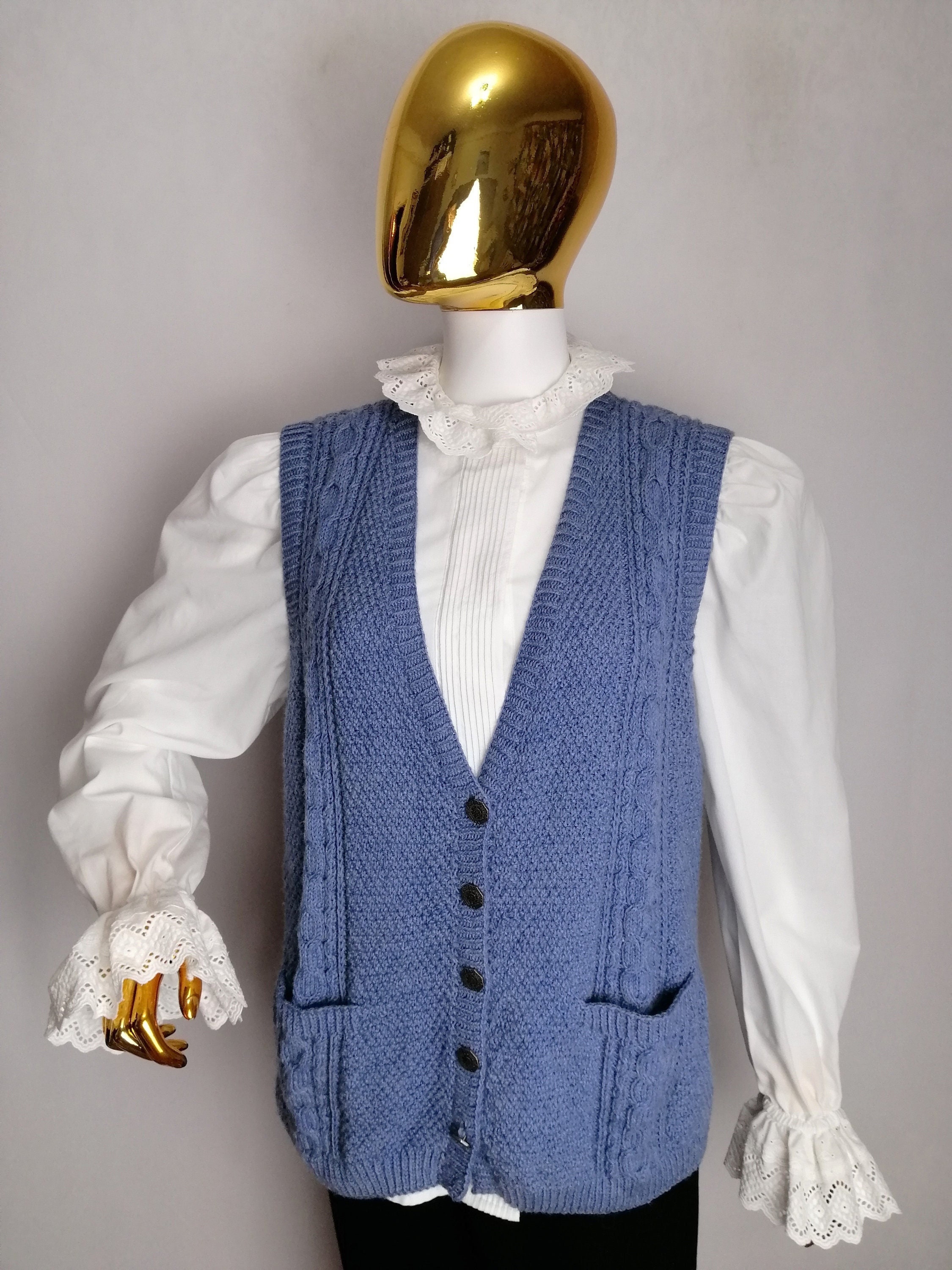 Dirndl ärmellose Strickjacke, Strickweste aus österreichischer